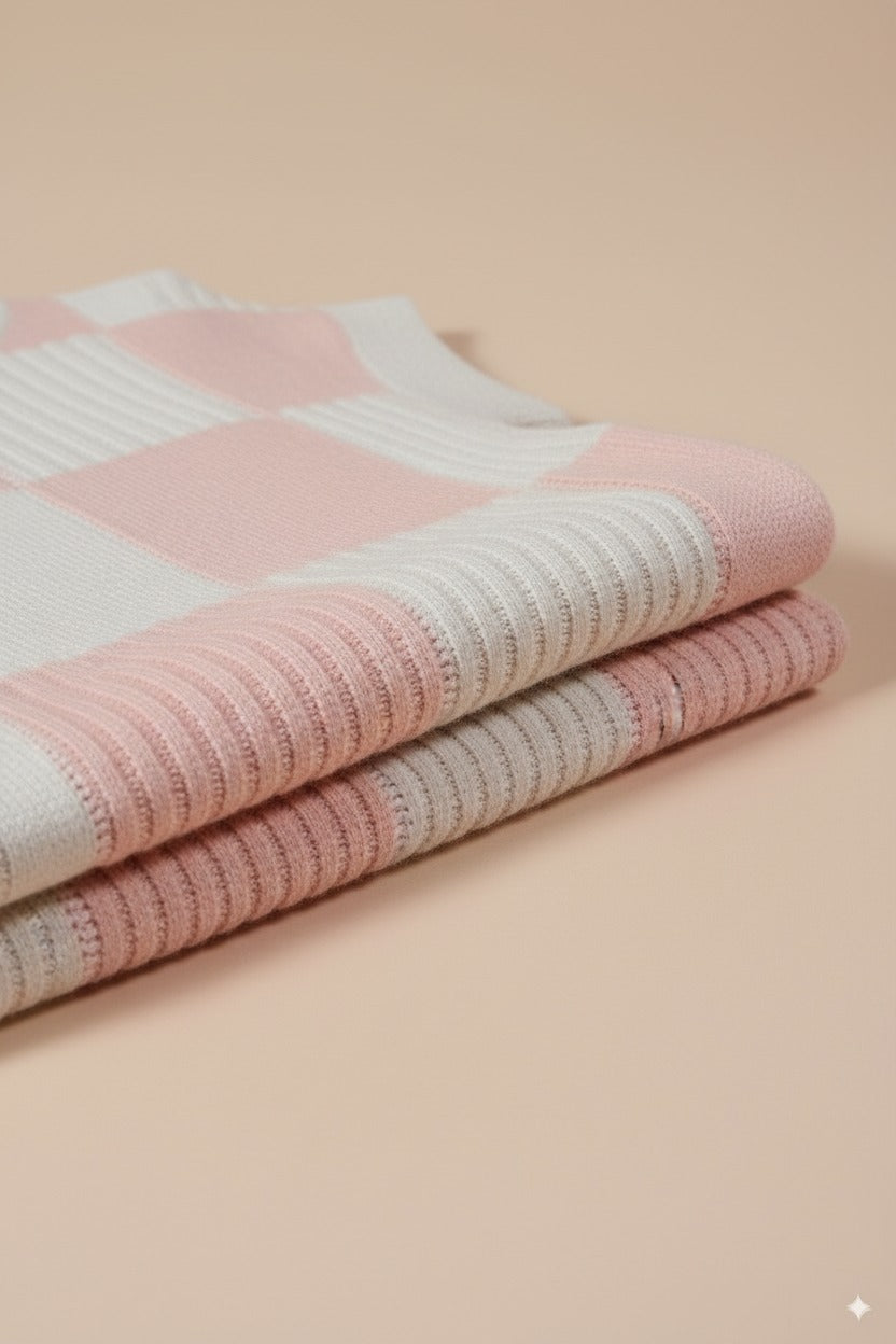 SO ME Check Plaid Casual Sweater Top