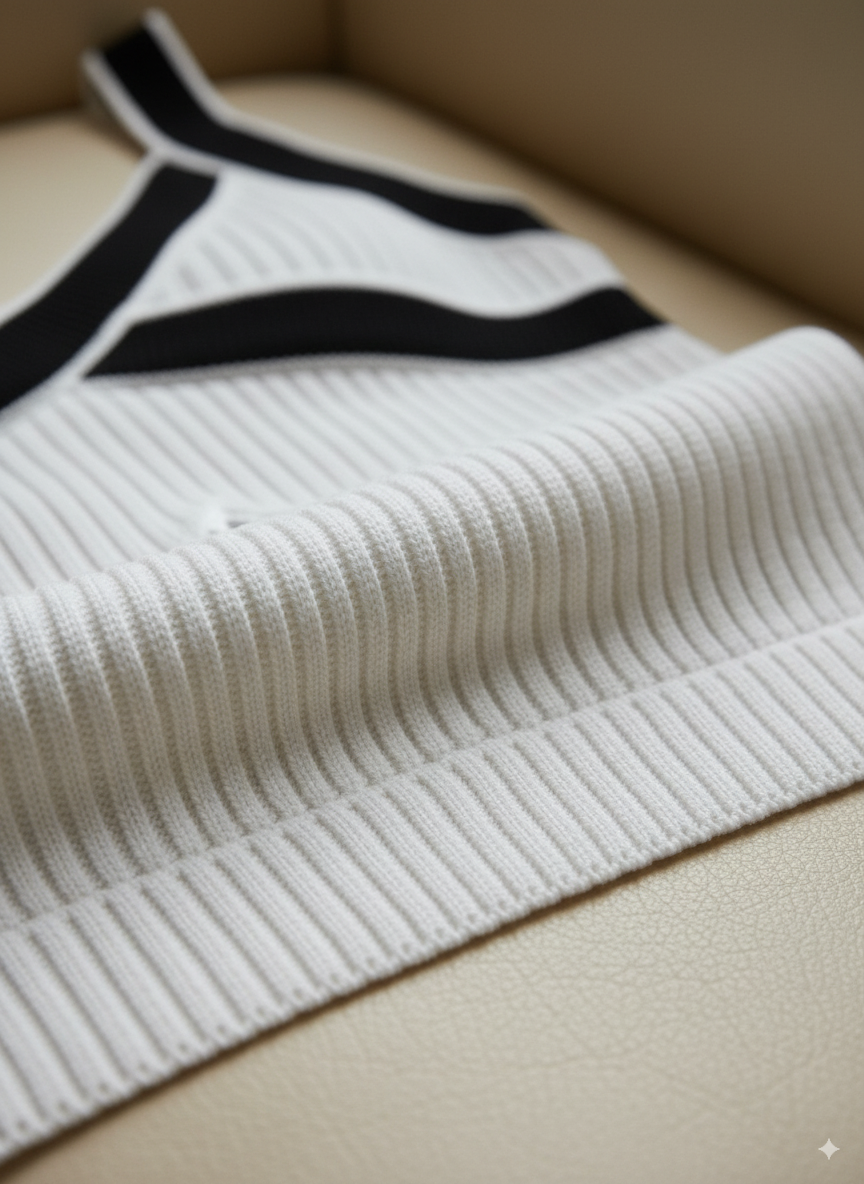 Ribbed Crisscross Knit Tank